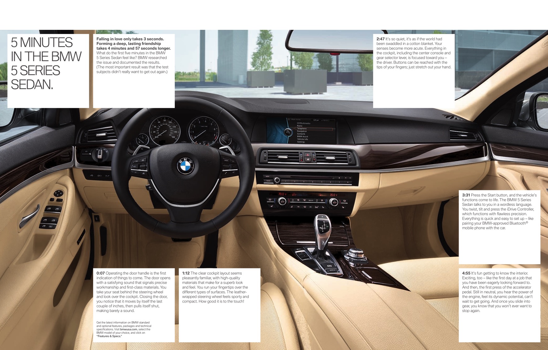 2013 BMW 5-Series Brochure Page 23